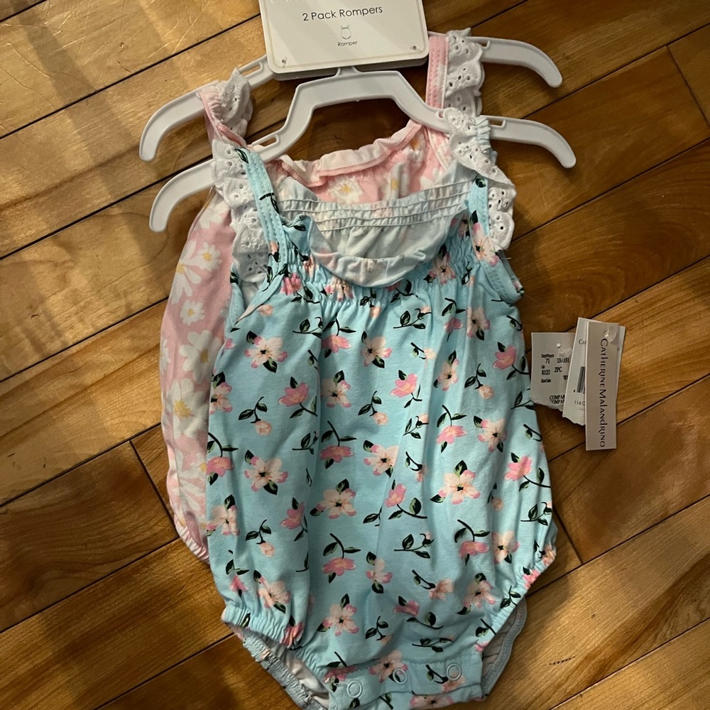 Catherine Malandrino 2 Pack Rompers